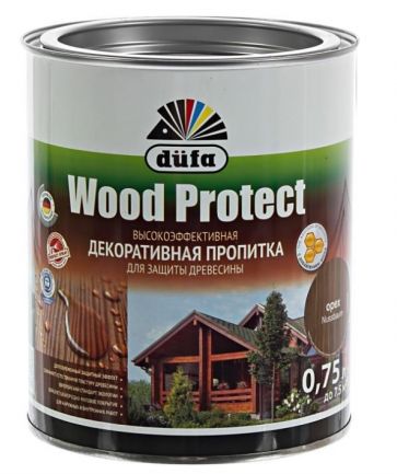 Пропитка Dufa Wood Protect по дереву сосна  0,75л