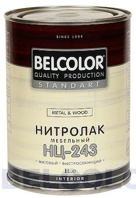 Лак мебельный НЦ-243 0,7кг матовый Belcolor---