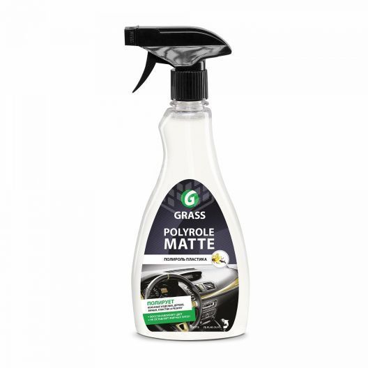 Полироль-очиститель салона Polyrole Matte 0.6л спрей ваниль Grass