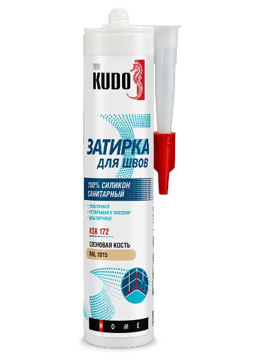 Затирка силиконовая 280мл слоновая кость KSK-172 Kudo