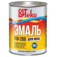 Эмаль для пола ПФ-266 желто-коричневая  1,8кг Витеко