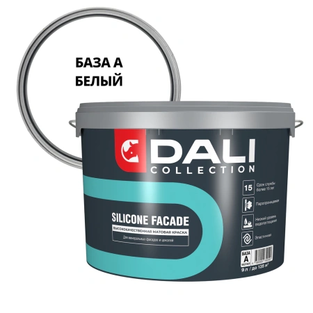 Краска Dali Collection фасадная силиконовая  9,0л  база А  