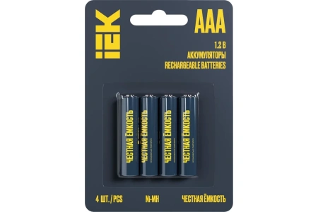 Аккумулятор AАА R03 Ni-Mh 1.1A Green IEK