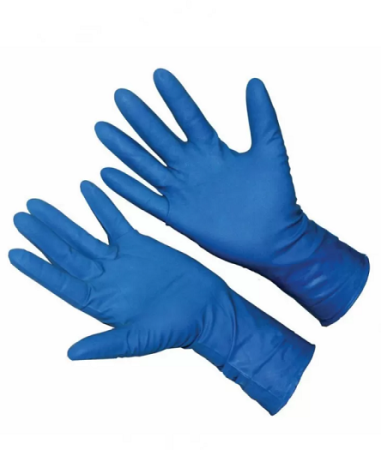Перчатки одноразовые латексные д/продуктов синие XL HR Gloves