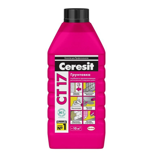Грунтовка ГП универсальная  1л СТ17 Pro Ceresit Henkel