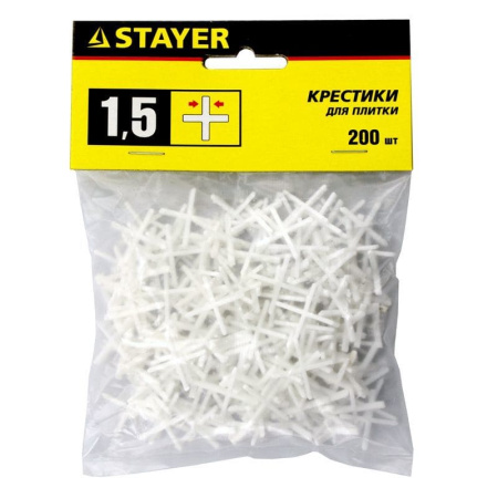 Крестики д/кафеля  1,5мм 200шт Stayer