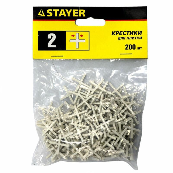 Крестики д/кафеля  2,0мм 200шт Stayer