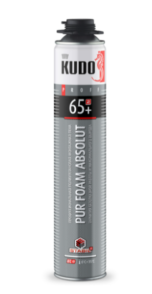 Пена монтажная проф. 65+л летняя 1000мл Absolut Proff 65+ Kudo(12)