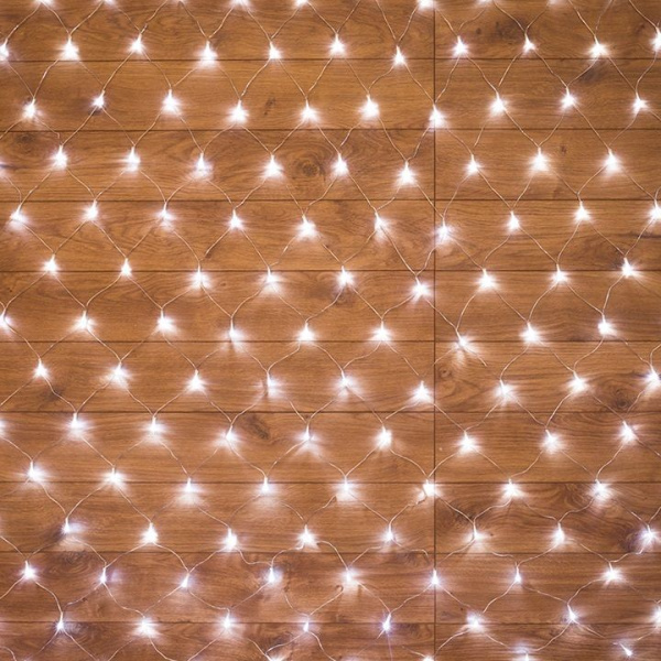 Гирлянда Сеть 1,8х1,5м прозрачный ПВХ/белый свет IP20 Neon-Light